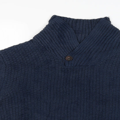 Womens UK Size M Peacocks Blue Pullover Jumper