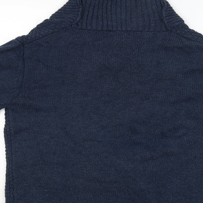 Womens UK Size M Peacocks Blue Pullover Jumper