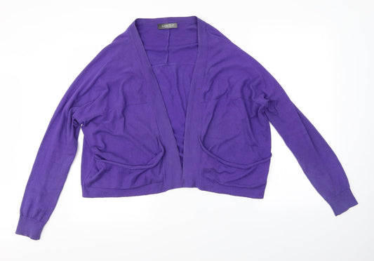 Limited Collection Womens Purple   Cardigan Jumper Size L