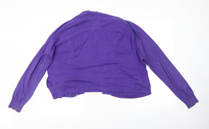 Womens UK Size L Limited Collection Purple Cardigan Jumper