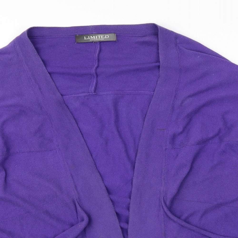 Womens UK Size L Limited Collection Purple Cardigan Jumper