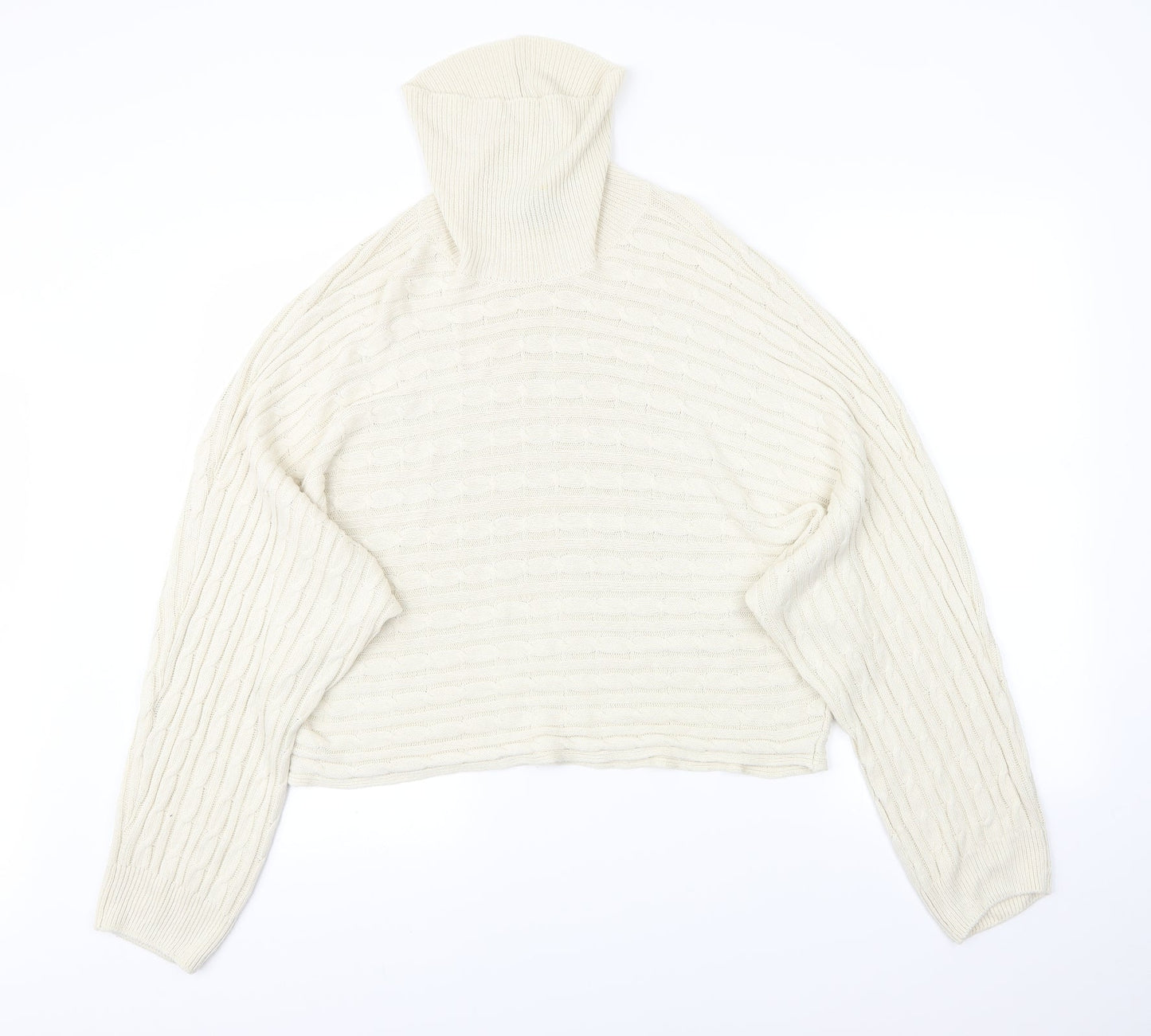 Womens UK Size L New Look Beige Pullover Jumper