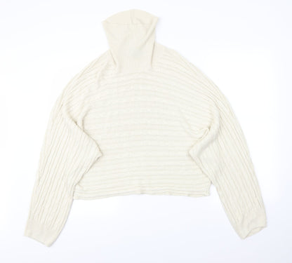 Womens UK Size L New Look Beige Pullover Jumper