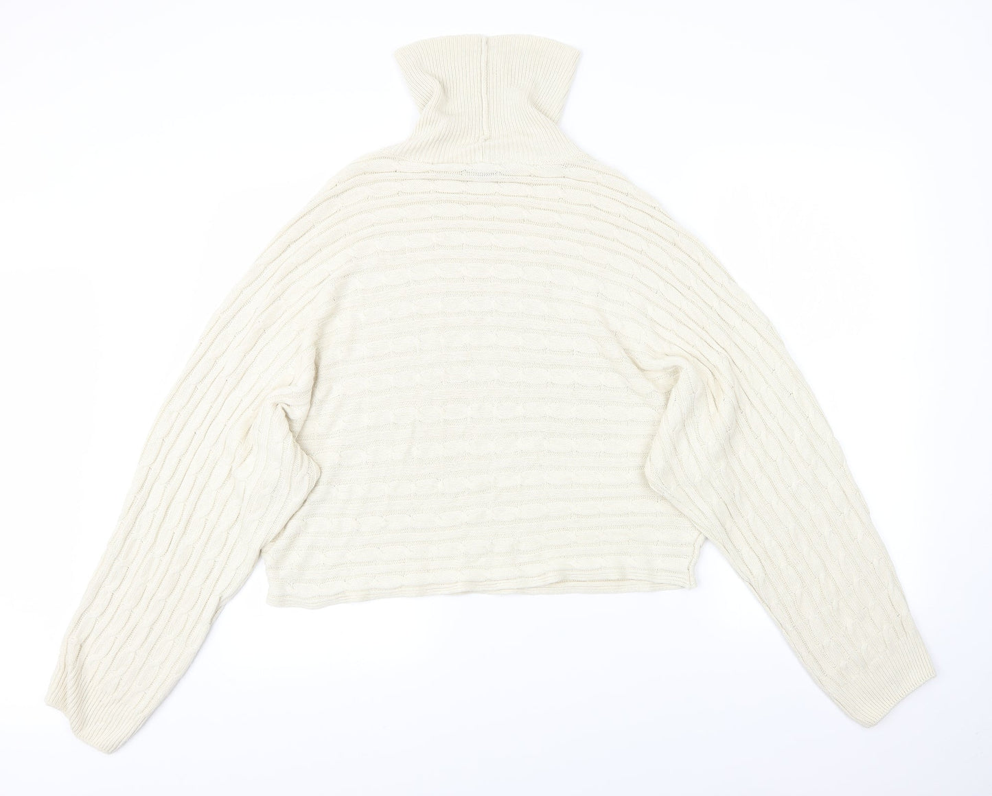 Womens UK Size L New Look Beige Pullover Jumper