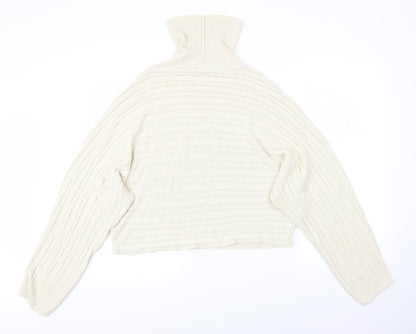 Womens UK Size L New Look Beige Pullover Jumper