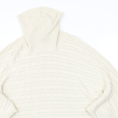 Womens UK Size L New Look Beige Pullover Jumper