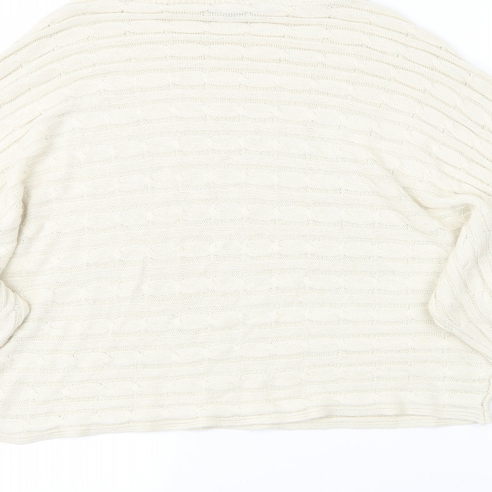 Womens UK Size L New Look Beige Pullover Jumper