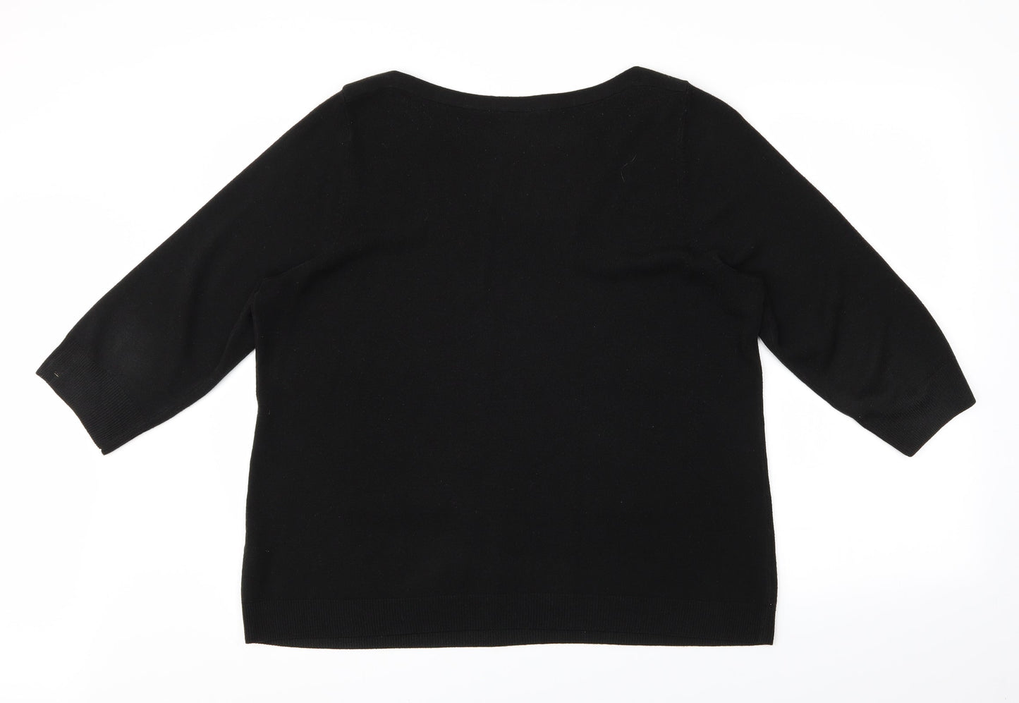 Womens UK Size 2 BHS Black Pullover Jumper