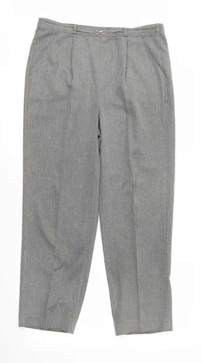 BM Womens Grey   Trousers  Size 10 L30 in