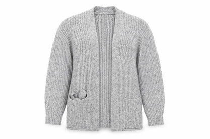 Womens UK Size 4 Primark Grey Cardigan Jumper
