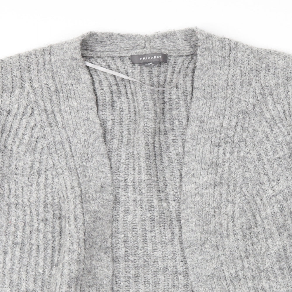 Primark Womens Grey   Cardigan Jumper Size 4
