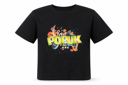 Preworn Girls Black   Basic T-Shirt Size 7-8 Years  - Pop UK