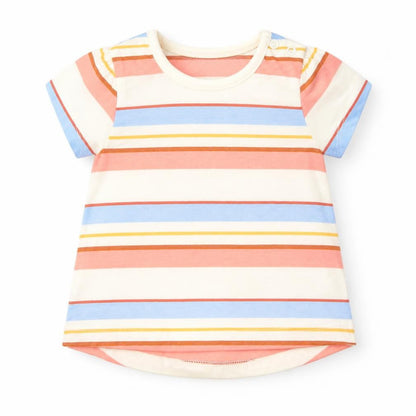 Nutmeg Baby Multicoloured Striped  Basic T-Shirt Size 0-3 Months