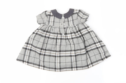 Preworn Girls Grey Check  A-Line