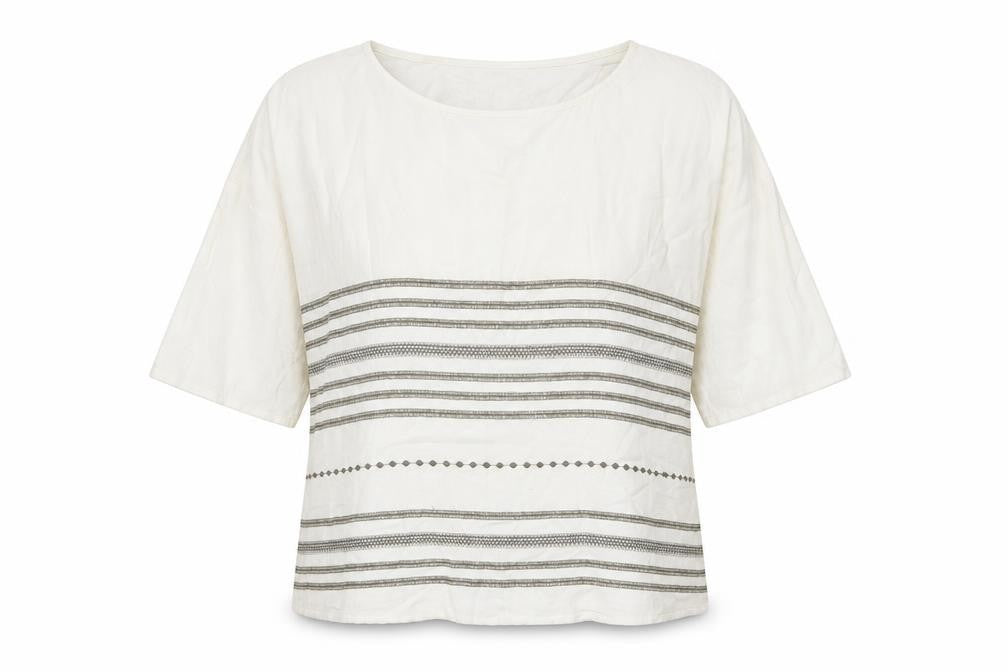 Womens UK Size M Viz A Viz White Basic Blouse