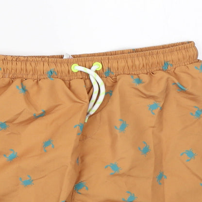 Leigh Tucker Boys Brown   Utility Shorts Size 5-6 Years - swim beach