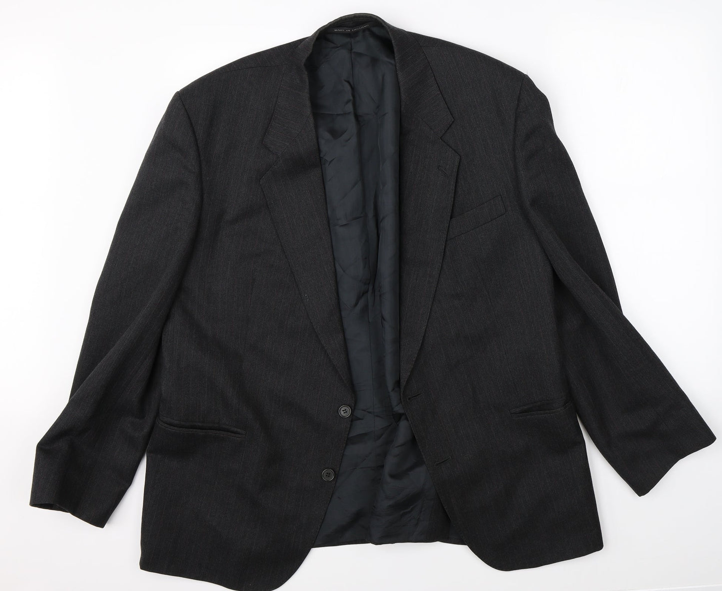 Mens UK Size 46 Preworn Regular Grey Suit Jacket