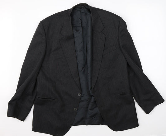 Mens UK Size 46 Preworn Regular Grey Suit Jacket