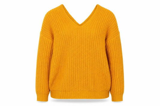 Womens UK Size L SheIn Yellow Pullover Jumper