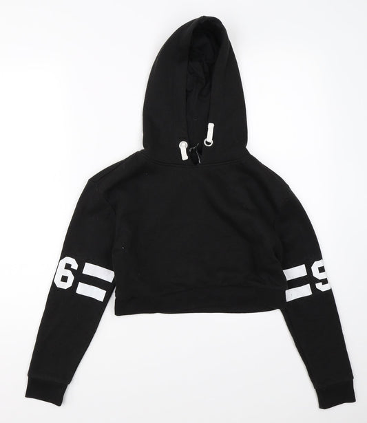 New Look Girls Black   Shrug Hoodie Size 10-11 Years