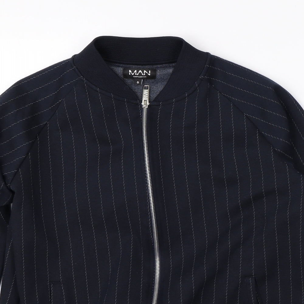 Mens UK Size S Boohoo Blue Jacket