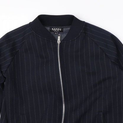 Mens UK Size S Boohoo Blue Jacket