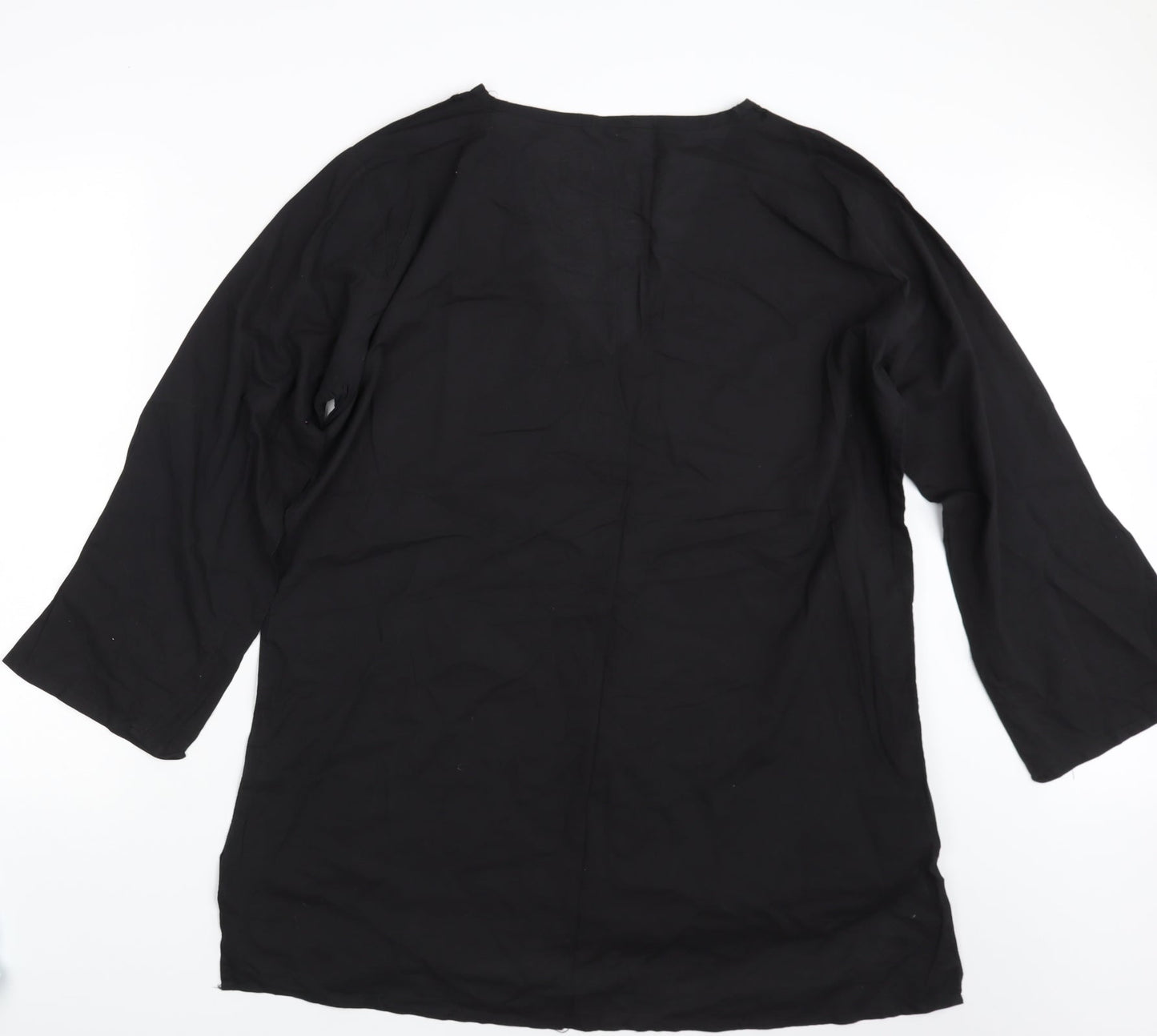 Grabal Alok Womens Black   Shirt Dress  Size L
