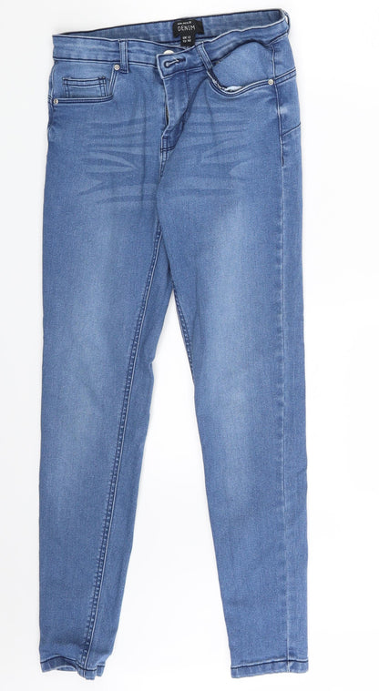 Select Womens Blue  Denim Skinny Jeans Size 12 L26 in