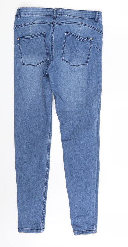 Select Womens Blue  Denim Skinny Jeans Size 12 L26 in