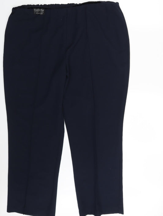 Classics Womens Blue   Dress Pants Trousers Size 22 L28 in