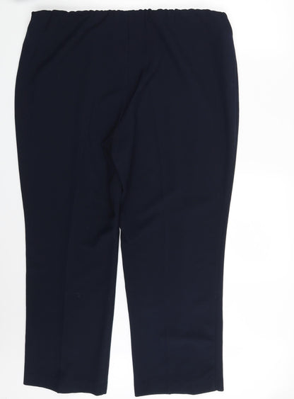 Classics Womens Blue   Dress Pants Trousers Size 22 L28 in
