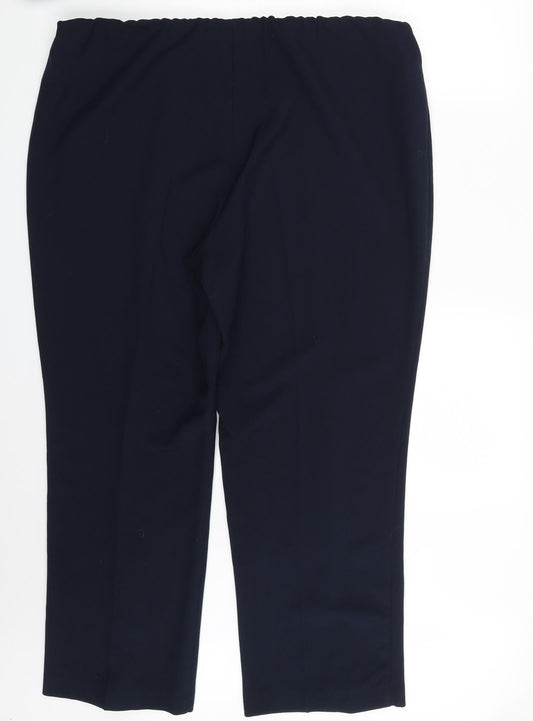 Classics Womens Blue   Dress Pants Trousers Size 22 L28 in