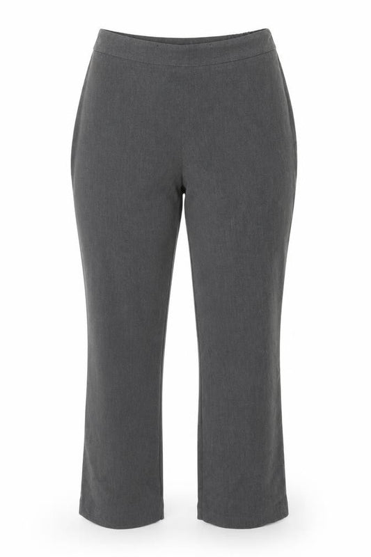 Womens UK Size 16 Isle Regular Fit Dress Pants Grey Trousers