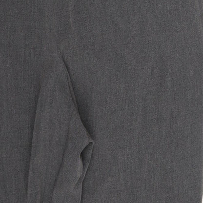 Womens UK Size 16 Isle Regular Fit Dress Pants Grey Trousers