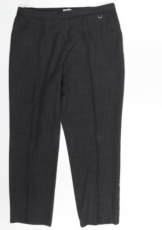Classic Womens Grey   Dress Pants Trousers Size 18 L27 in