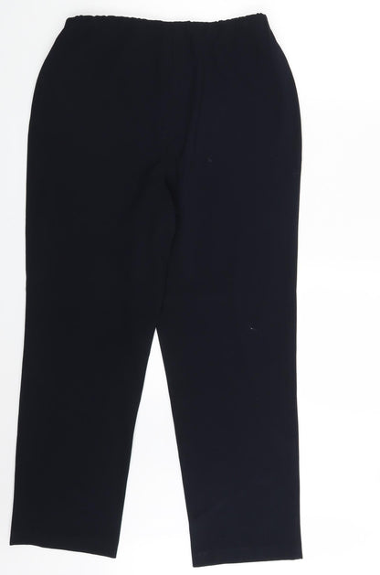 Womens UK Size 16 Straight LeG Regular Fit Dress Pants Blue Trousers