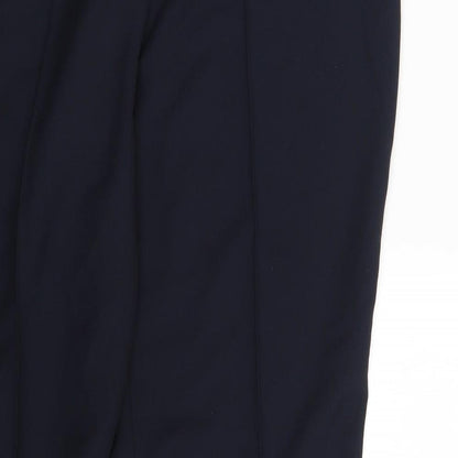 Womens UK Size 16 Straight LeG Regular Fit Dress Pants Blue Trousers