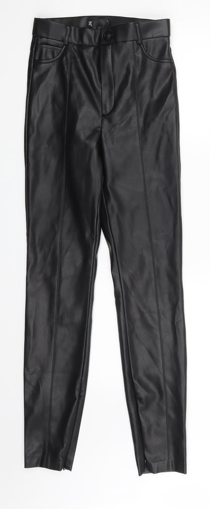 Womens UK Size One Size Preworn  Jegging Black Leggings