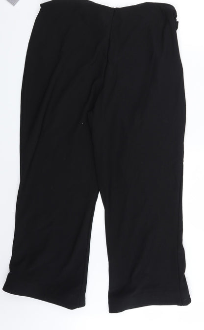 Womens UK Size 20 Sarah Hamilton Regular Fit Sweatpants Black Trousers