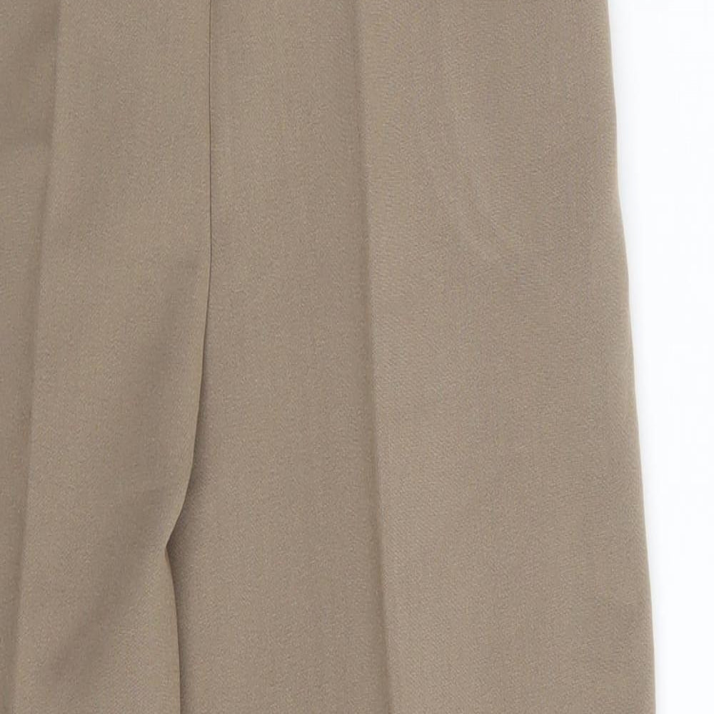 Envy Womens Beige   Dress Pants Trousers Size 14 L23 in