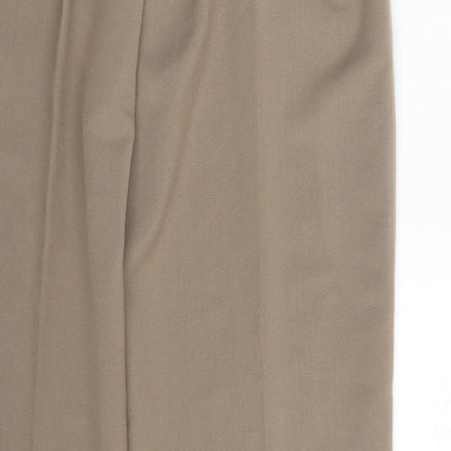 Envy Womens Beige   Dress Pants Trousers Size 14 L23 in