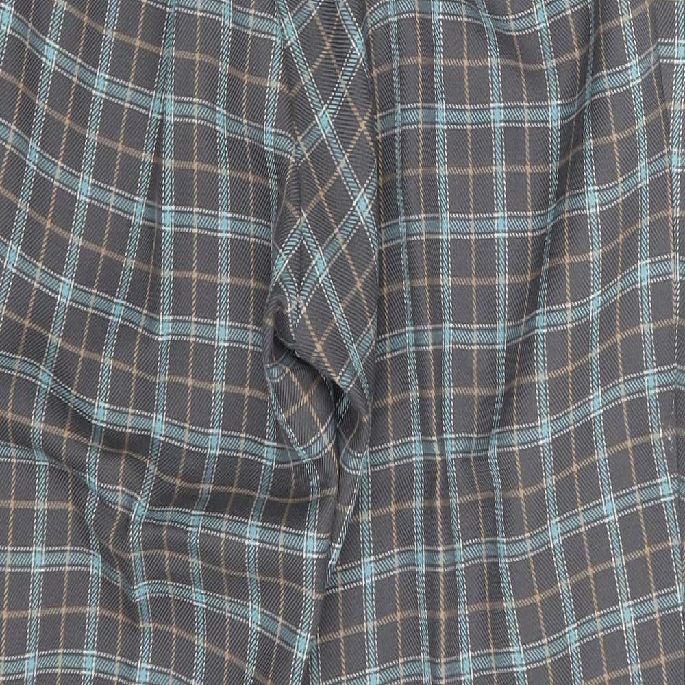 Womens UK Size One Size Preworn Regular Fit Dress Pants Grey Trousers