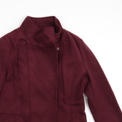 Atmosphere Womens Purple   Overcoat Coat Size 10