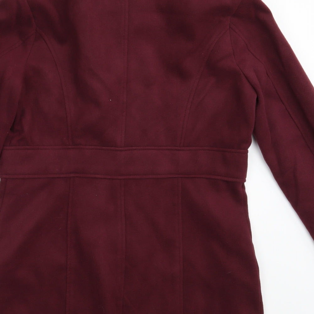 Atmosphere Womens Purple   Overcoat Coat Size 10