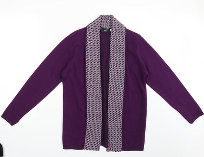Womens UK Size M ME Purple Cardigan Jumper