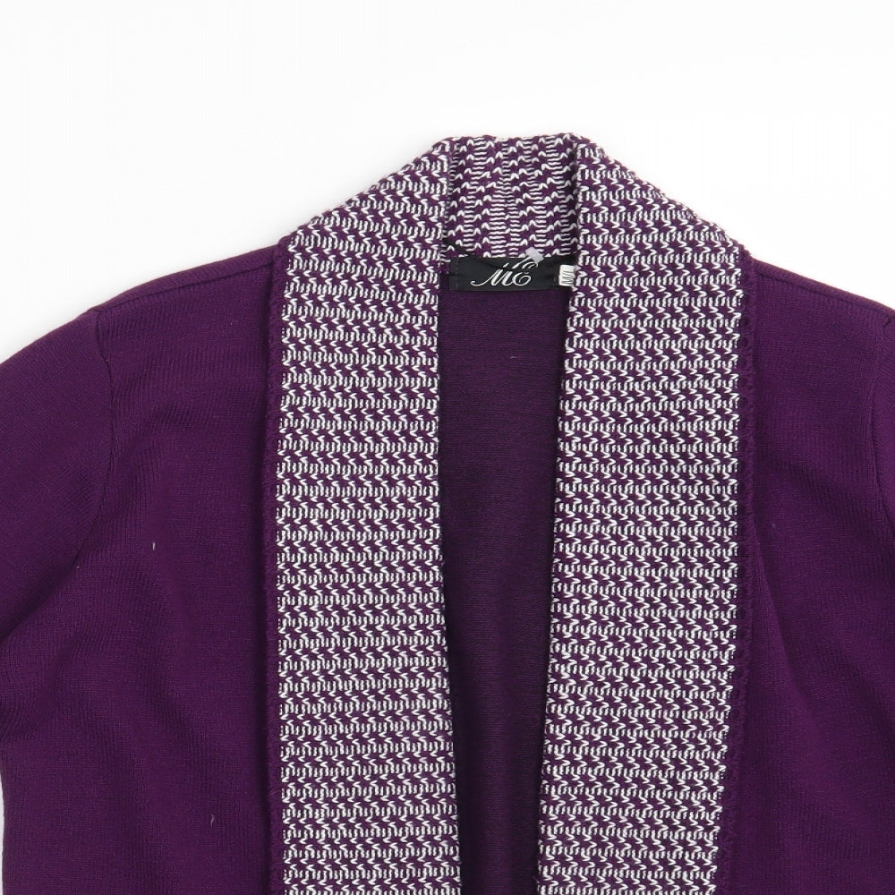 Womens UK Size M ME Purple Cardigan Jumper