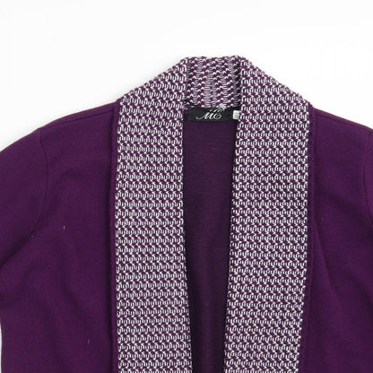 Womens UK Size M ME Purple Cardigan Jumper