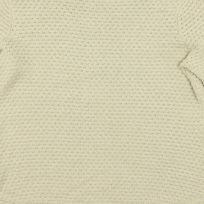 Cristina B Womens Beige  Knit Pullover Jumper Size L