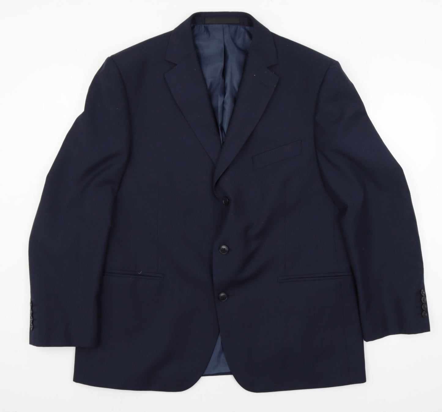 Mens UK Size XL Marks and Spencer Regular Blue Suit Jacket