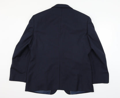 Mens UK Size XL Marks and Spencer Regular Blue Suit Jacket
